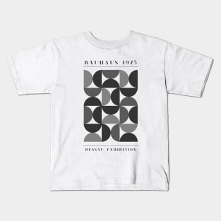 Bauhaus Exhibition 1925 Geometric Black and White Kids T-Shirt